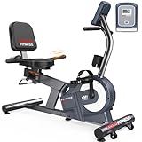 KeppiFitness Recumbent Exercise Bike with 8 Levels Magnetic Resistance for Cardio Workout for seniors at Home,380LB Weight Capacity Exercise Bike with Pulse Sensor,Digital Electronic Display,