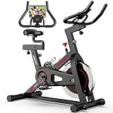 JOROTO Magnetic Exercise Bike Stationary - Belt Drive Indoor Cycling Bikes Trainer Workout Cycle for Home (Suitable Inseam: 29 to 39 inches) (XM16)