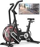 JOROTO Water Exercise Bike Stationary Upright Indoor Cycling Bike for Upper and Lower Body Workout Support Bluetooth, Heart Rate & IPad Holder - 330LBS Weight Capacity